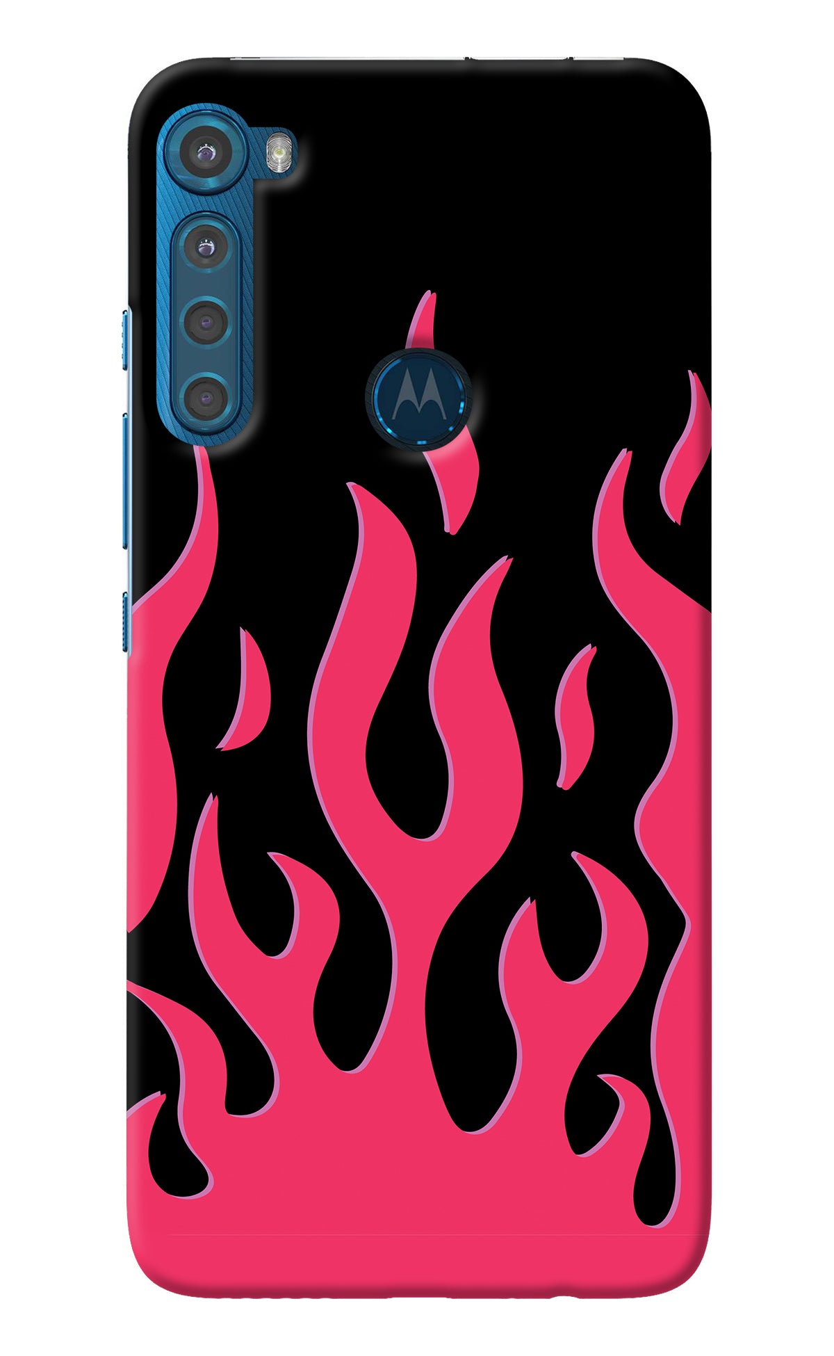 Fire Flames Motorola One Fusion Plus Back Cover