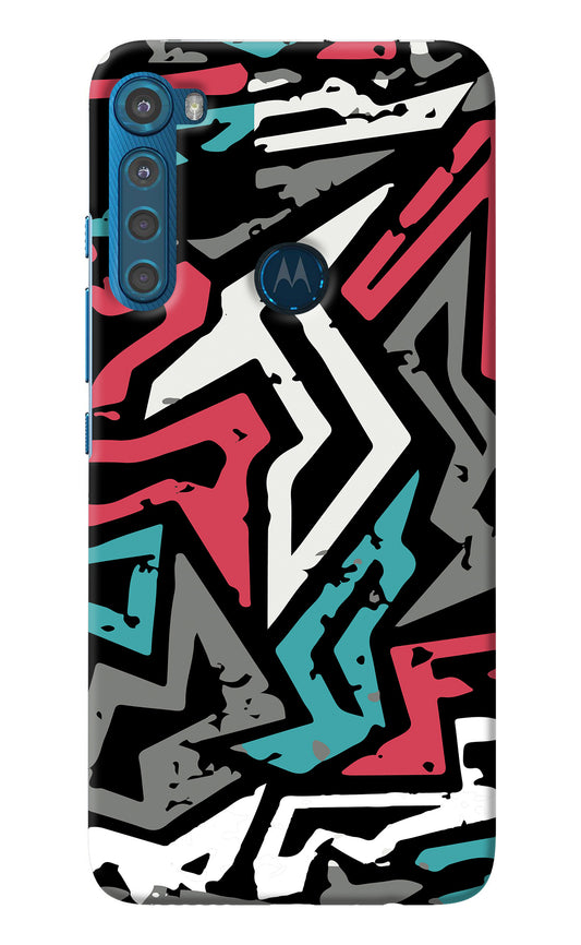 Geometric Graffiti Motorola One Fusion Plus Back Cover