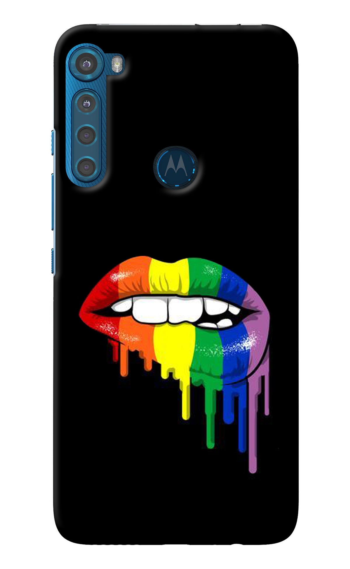 Lips Biting Motorola One Fusion Plus Back Cover