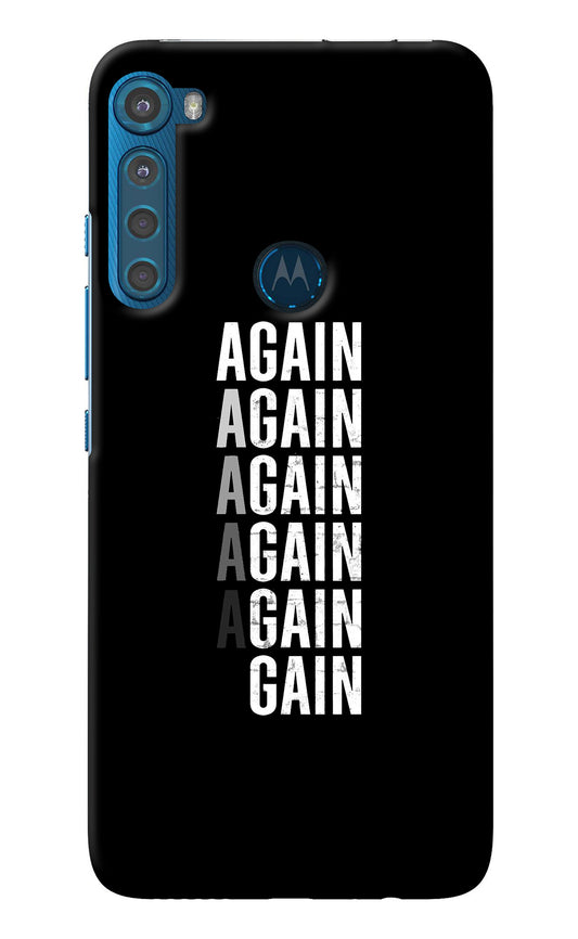 Again Again Gain Motorola One Fusion Plus Back Cover