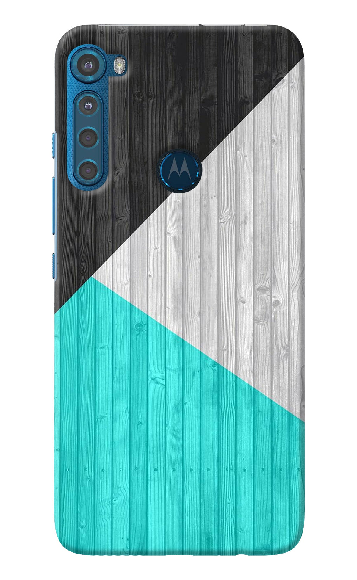 Wooden Abstract Motorola One Fusion Plus Back Cover