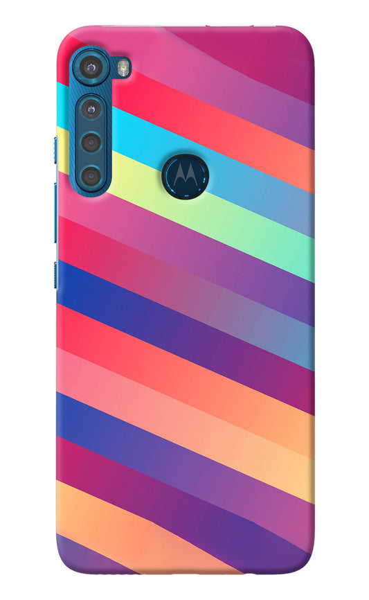 Stripes color Motorola One Fusion Plus Back Cover