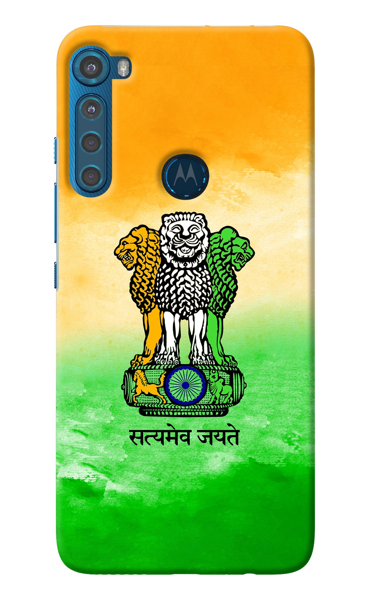 Satyamev Jayate Flag Motorola One Fusion Plus Back Cover