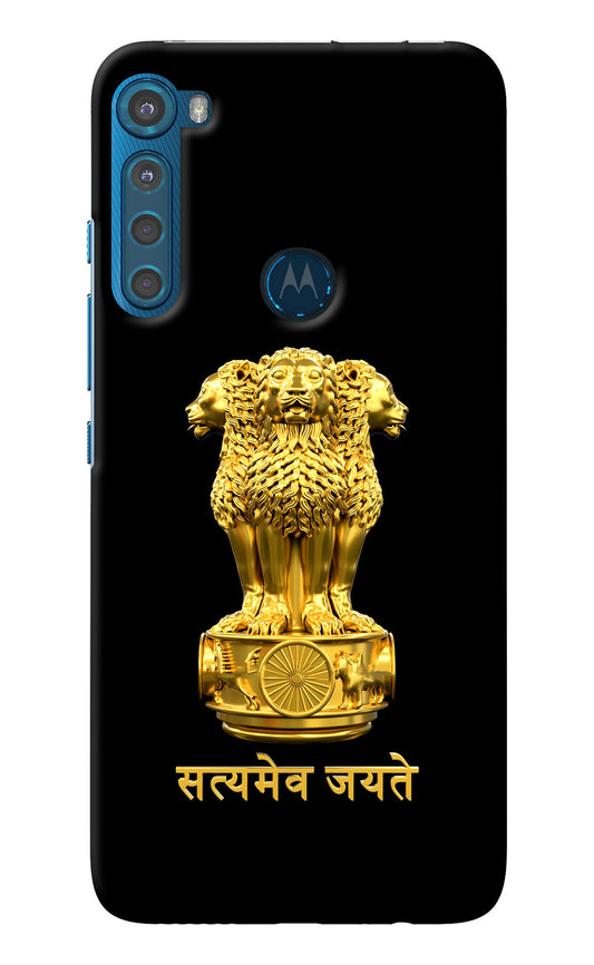 Satyamev Jayate Golden Motorola One Fusion Plus Back Cover