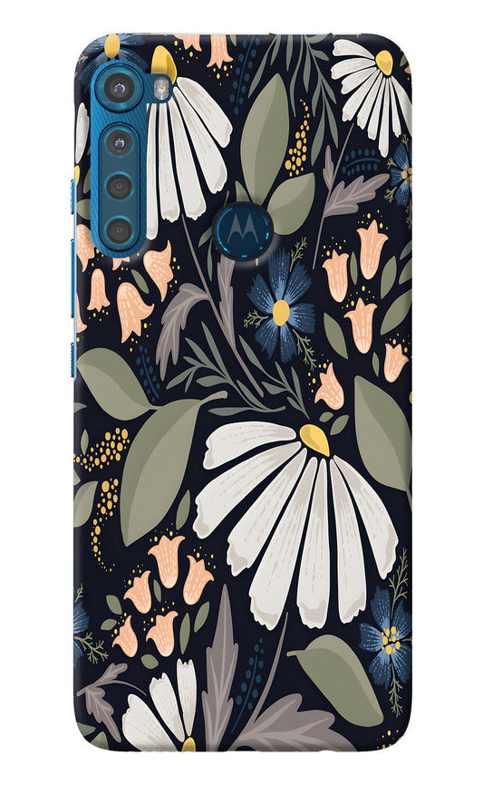 Flowers Art Motorola One Fusion Plus Back Cover