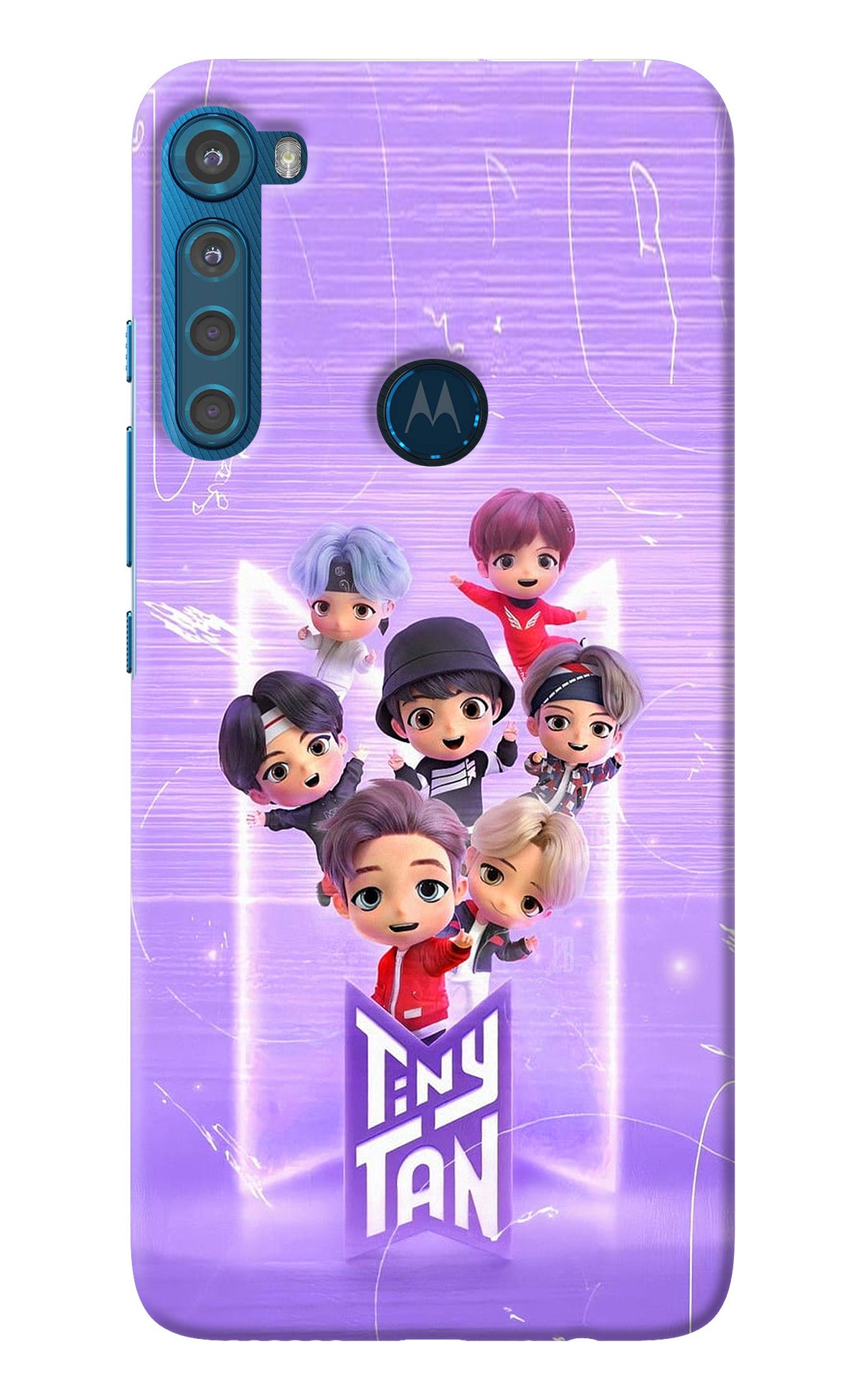 BTS Tiny Tan Motorola One Fusion Plus Back Cover