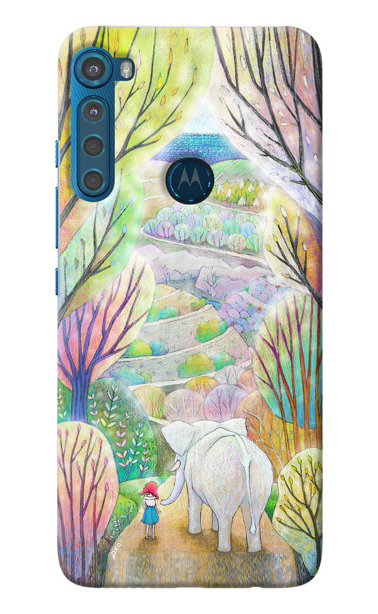 Nature Painting Motorola One Fusion Plus Back Cover