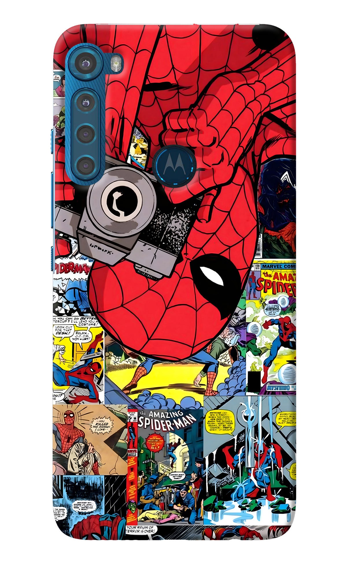 Spider Man Motorola One Fusion Plus Back Cover