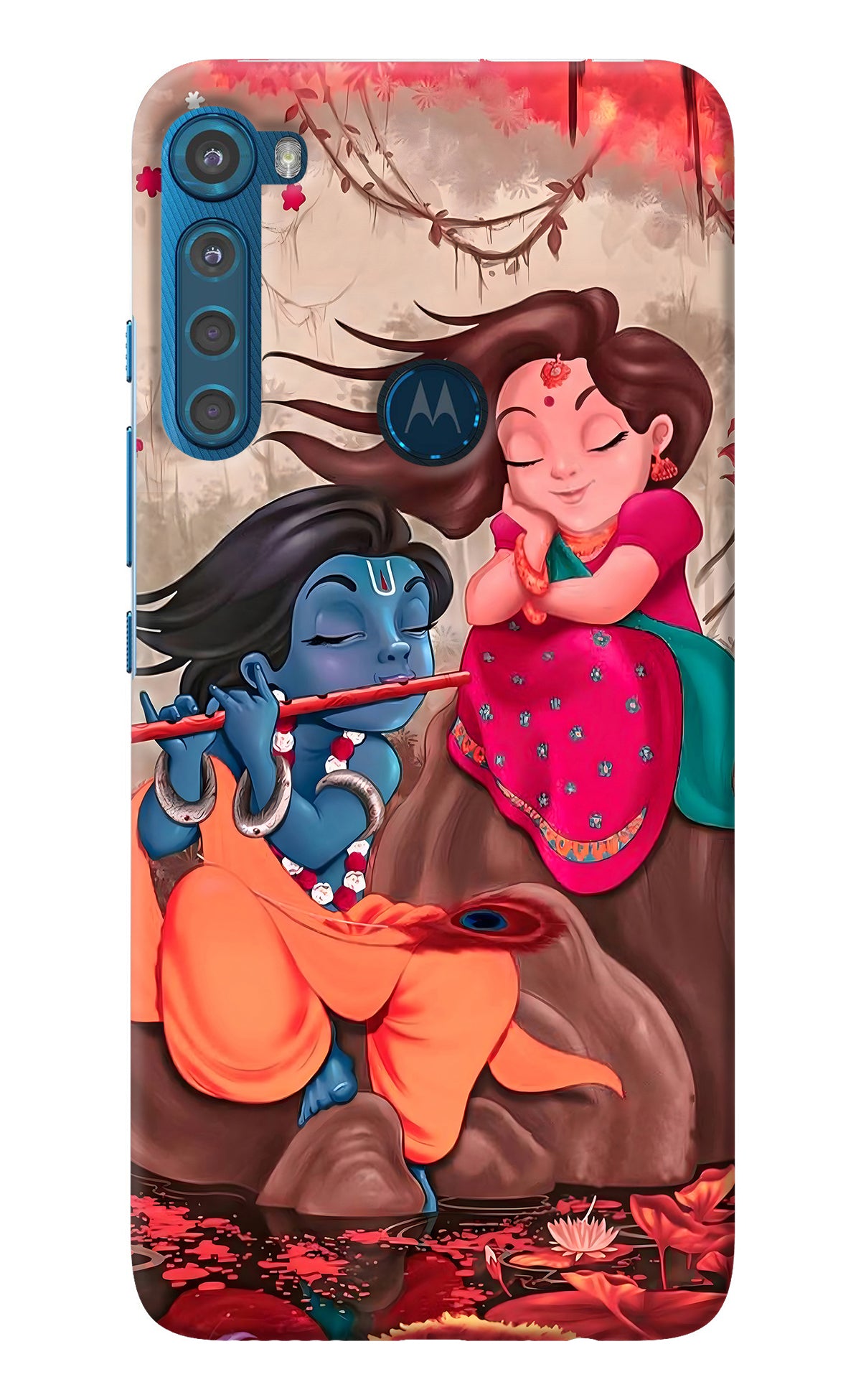 Radhe Krishna Motorola One Fusion Plus Back Cover