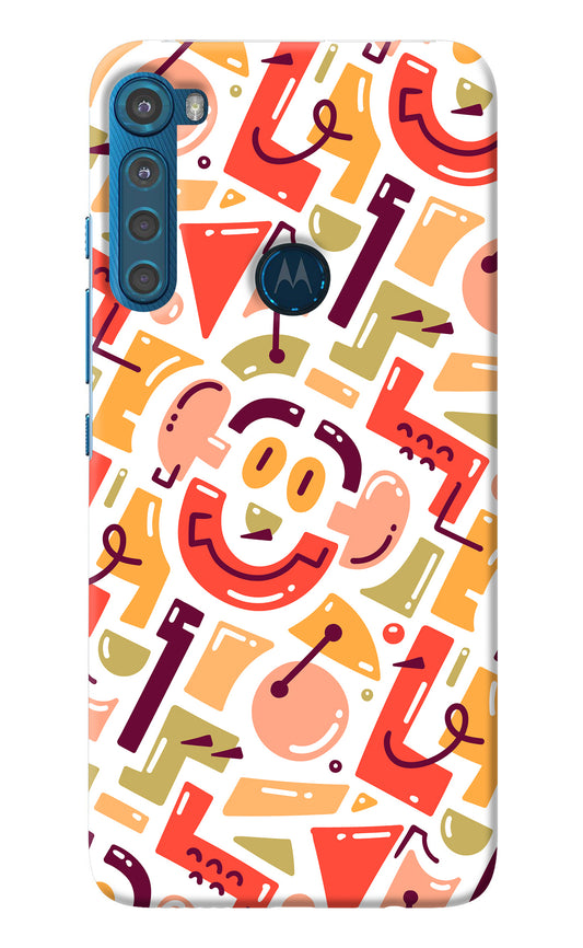 Doodle Pattern Motorola One Fusion Plus Back Cover