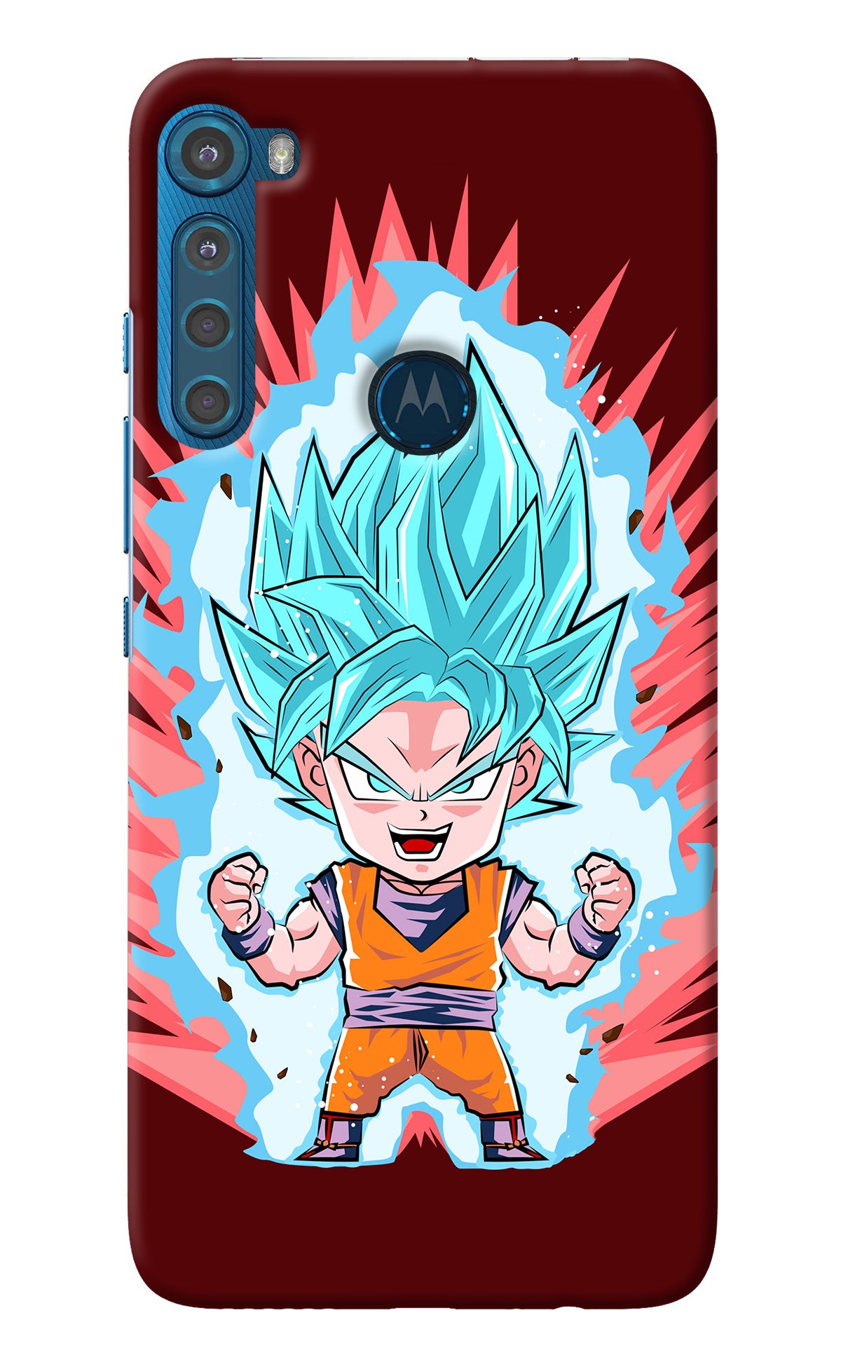 Goku Little Motorola One Fusion Plus Back Cover