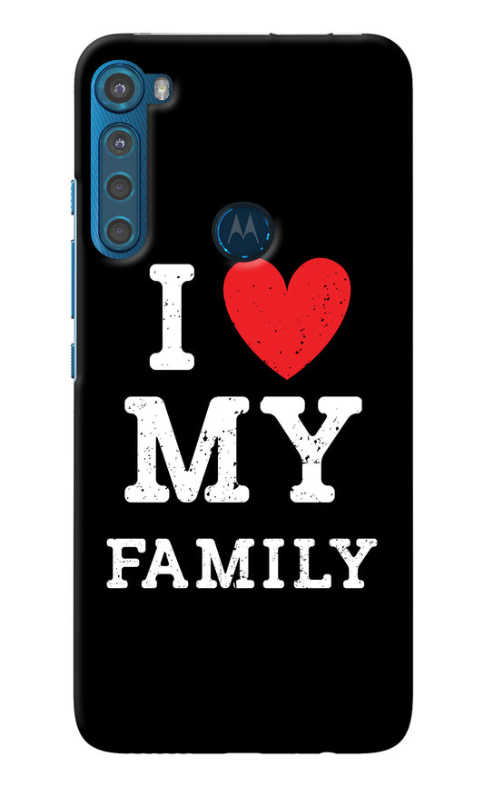 I Love My Family Motorola One Fusion Plus Back Cover