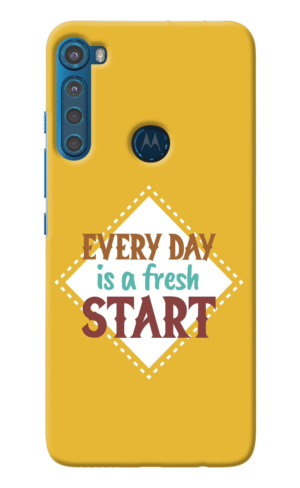 Every day is a Fresh Start Motorola One Fusion Plus Back Cover