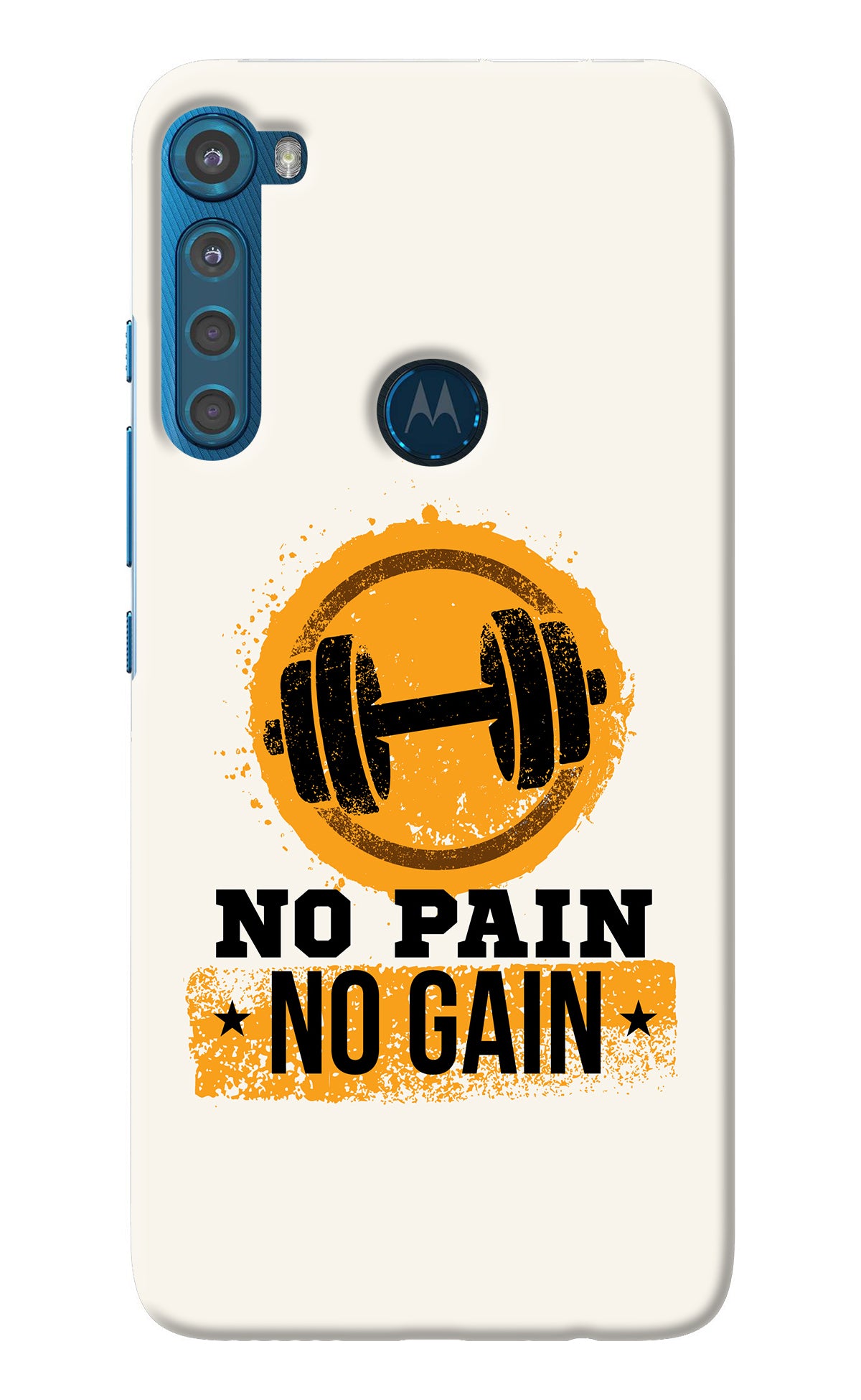 No Pain No Gain Motorola One Fusion Plus Back Cover