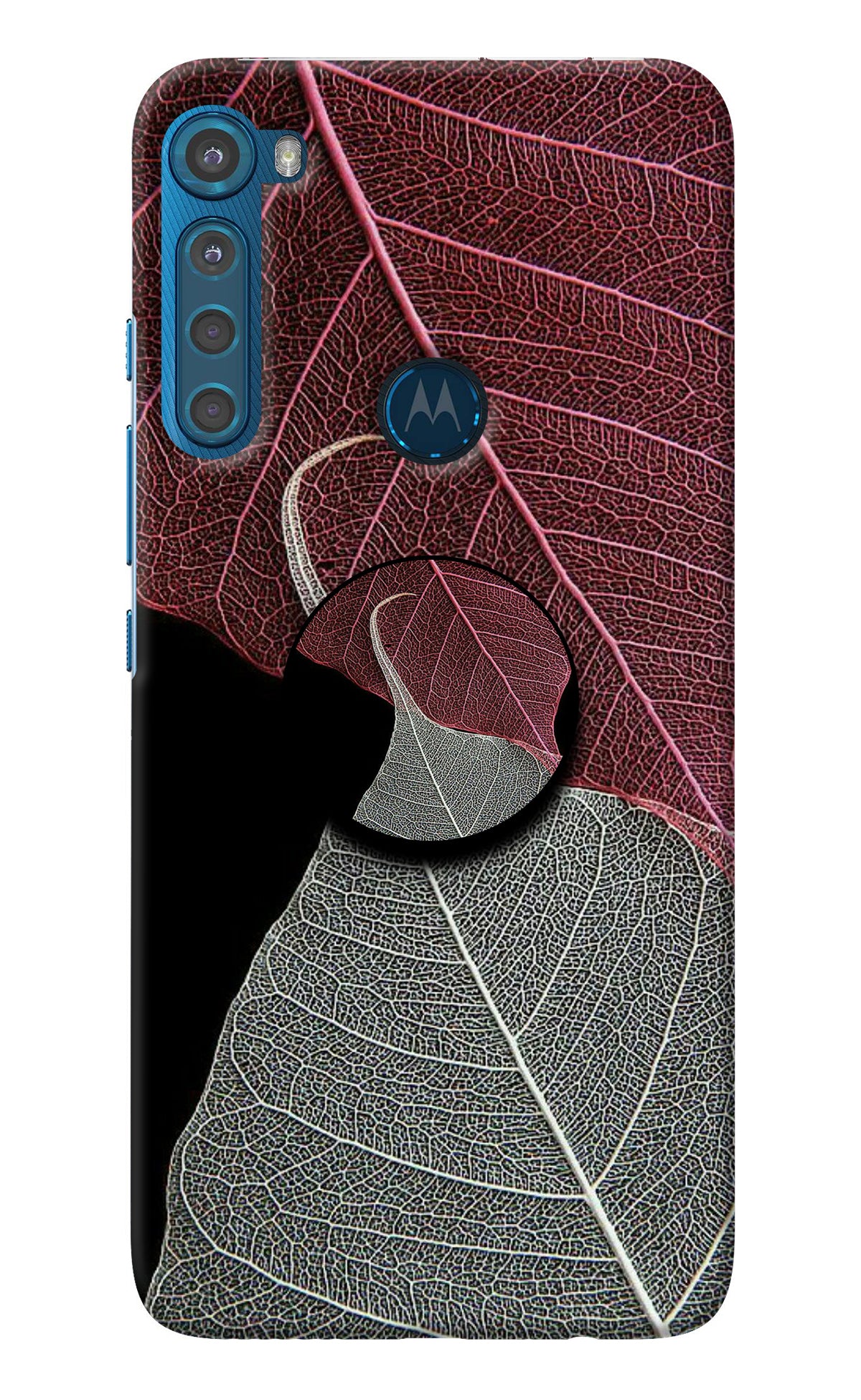 Leaf Pattern Motorola One Fusion Plus Pop Case