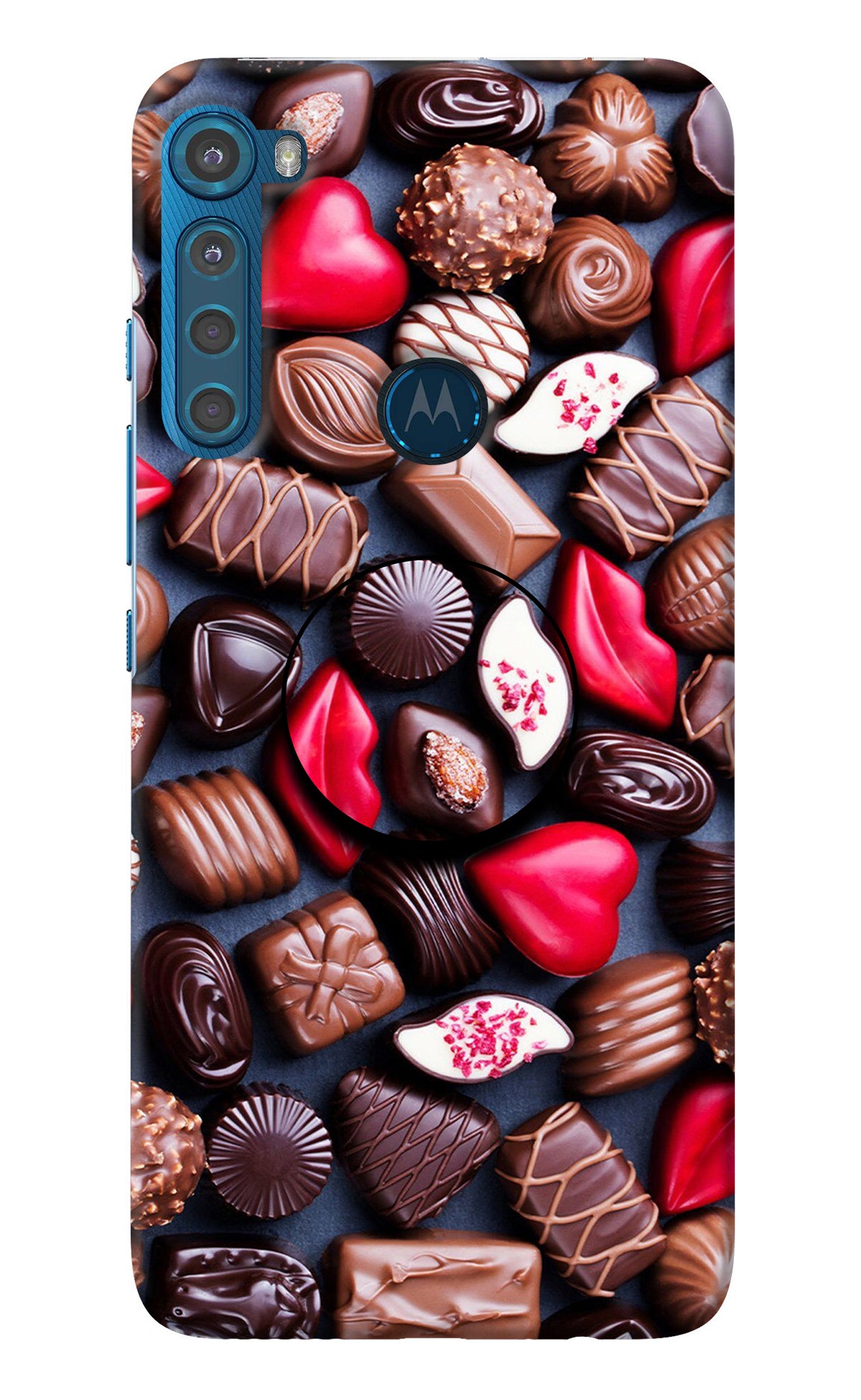 Chocolates Motorola One Fusion Plus Pop Case