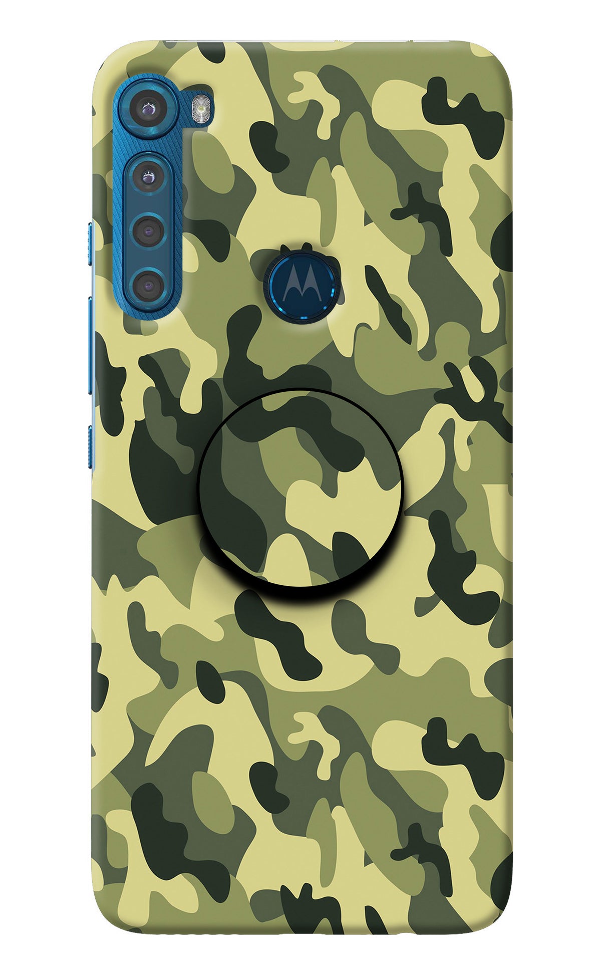 Camouflage Motorola One Fusion Plus Pop Case