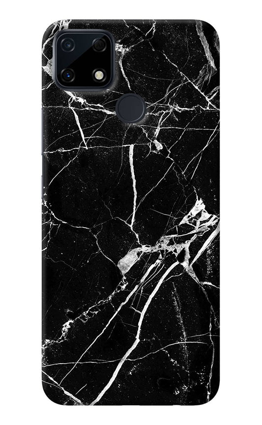 Black Marble Pattern Realme Narzo 30A Back Cover