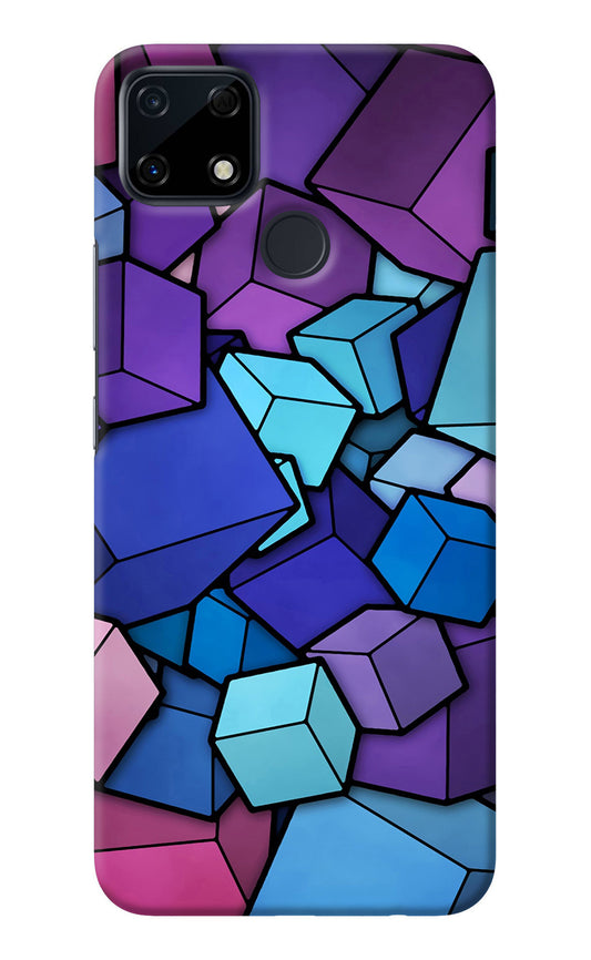Cubic Abstract Realme Narzo 30A Back Cover