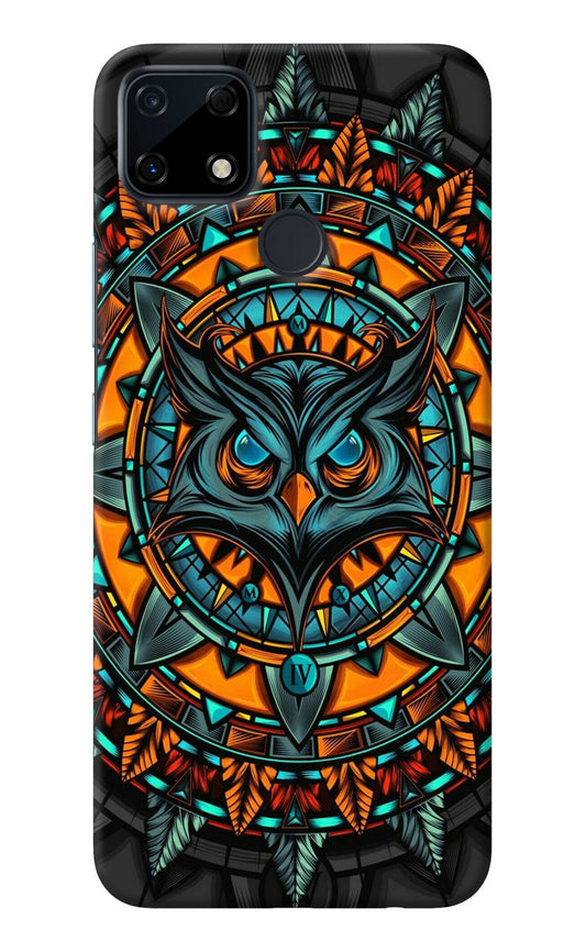 Angry Owl Art Realme Narzo 30A Back Cover