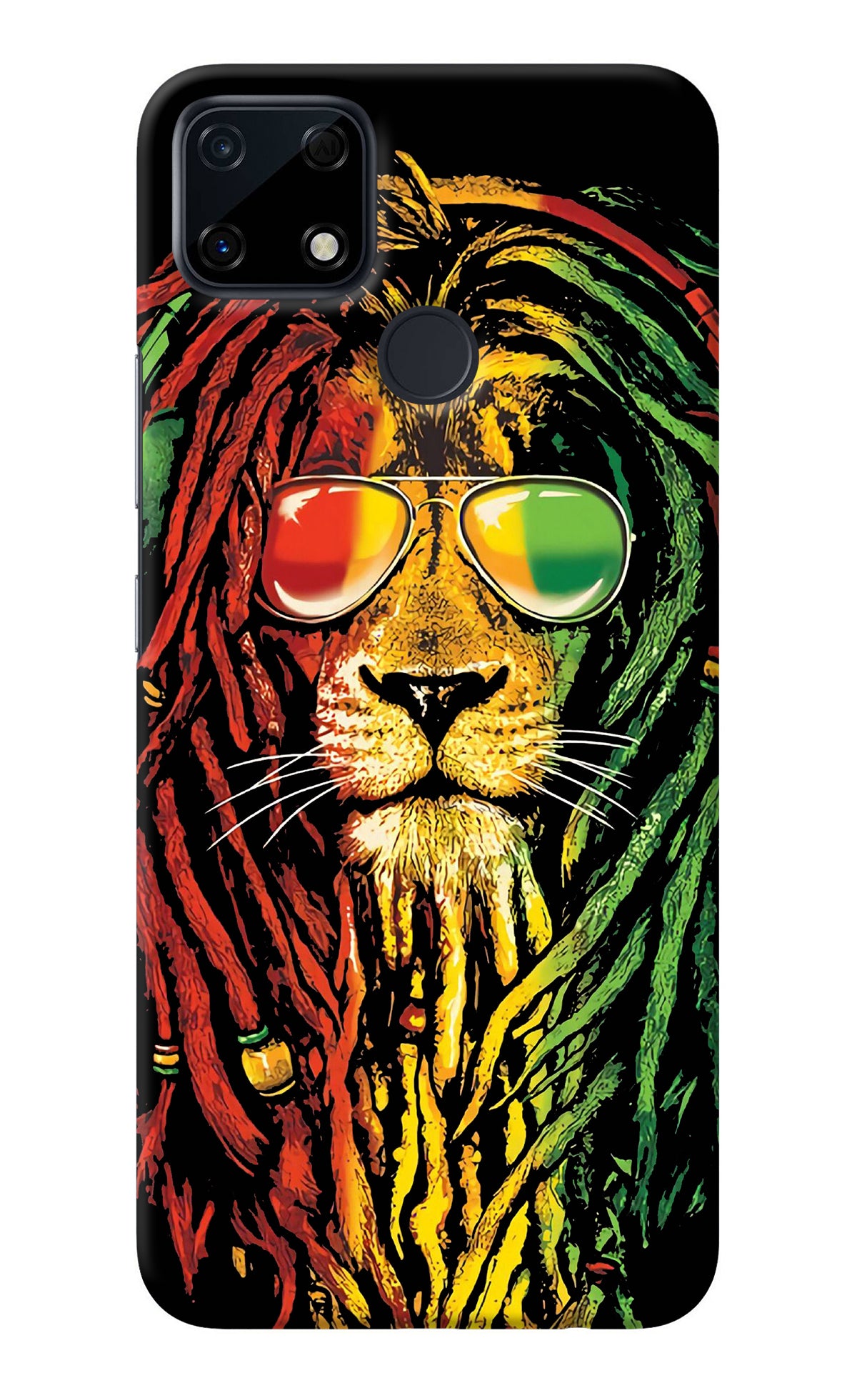 Rasta Lion Realme Narzo 30A Back Cover