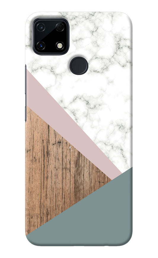 Marble wood Abstract Realme Narzo 30A Back Cover