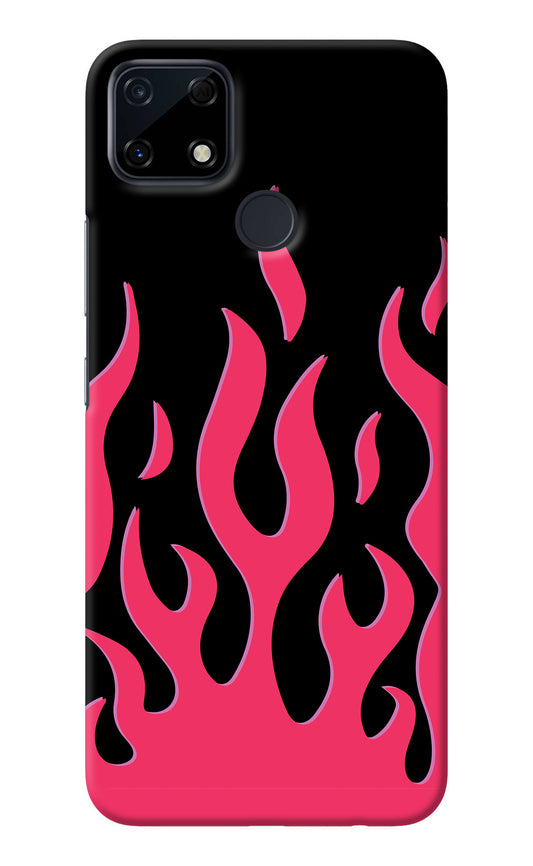 Fire Flames Realme Narzo 30A Back Cover