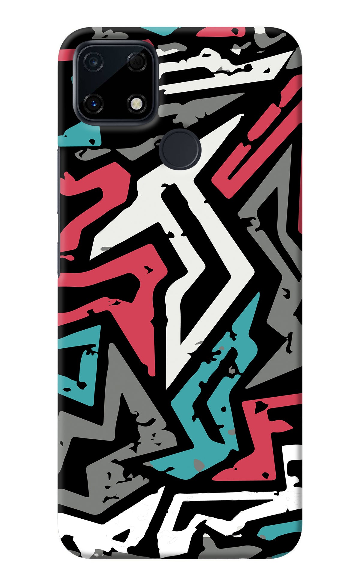 Geometric Graffiti Realme Narzo 30A Back Cover