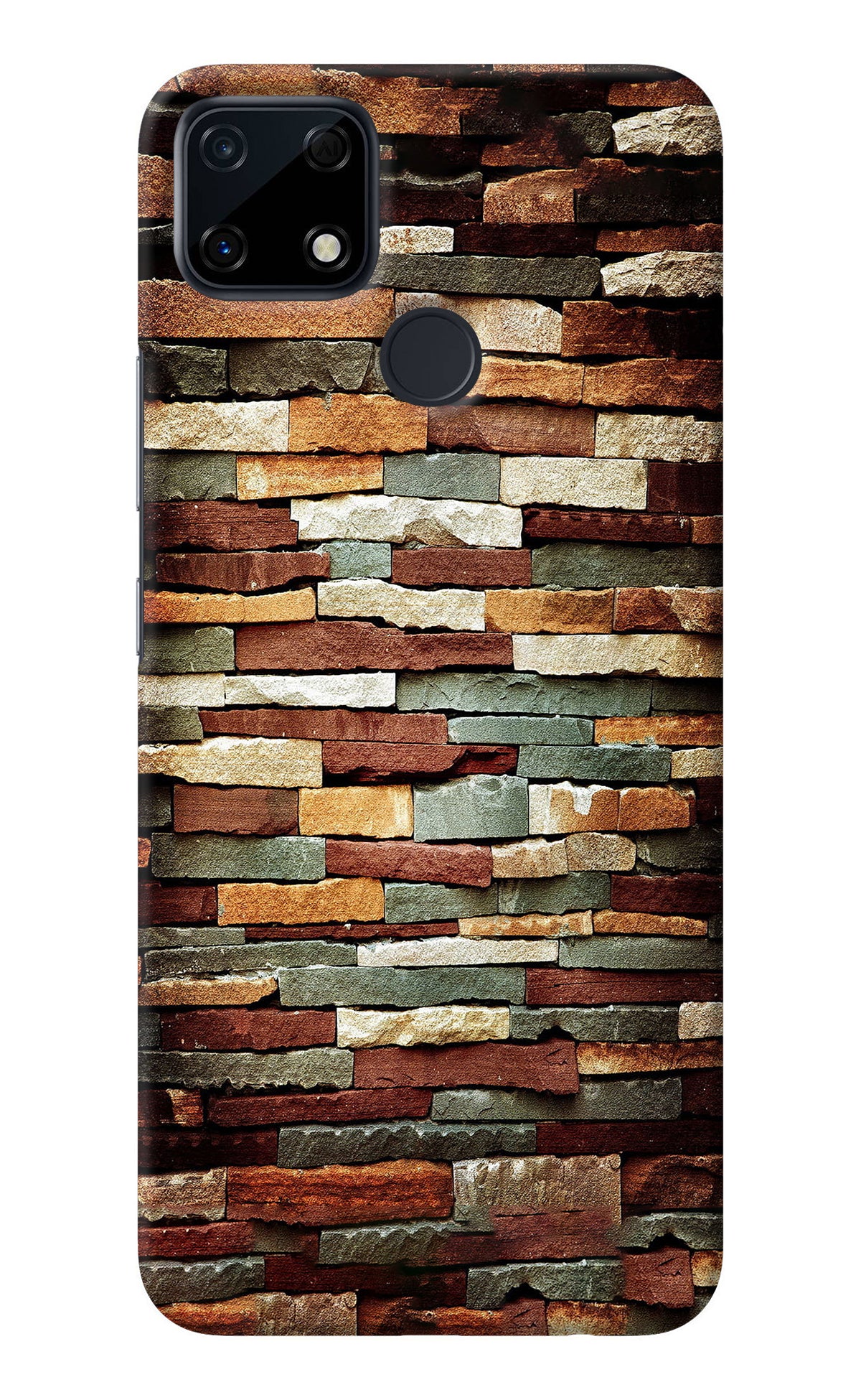 Bricks Pattern Realme Narzo 30A Back Cover