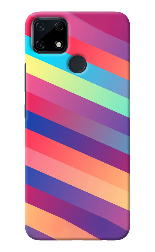 Stripes color Realme Narzo 30A Back Cover