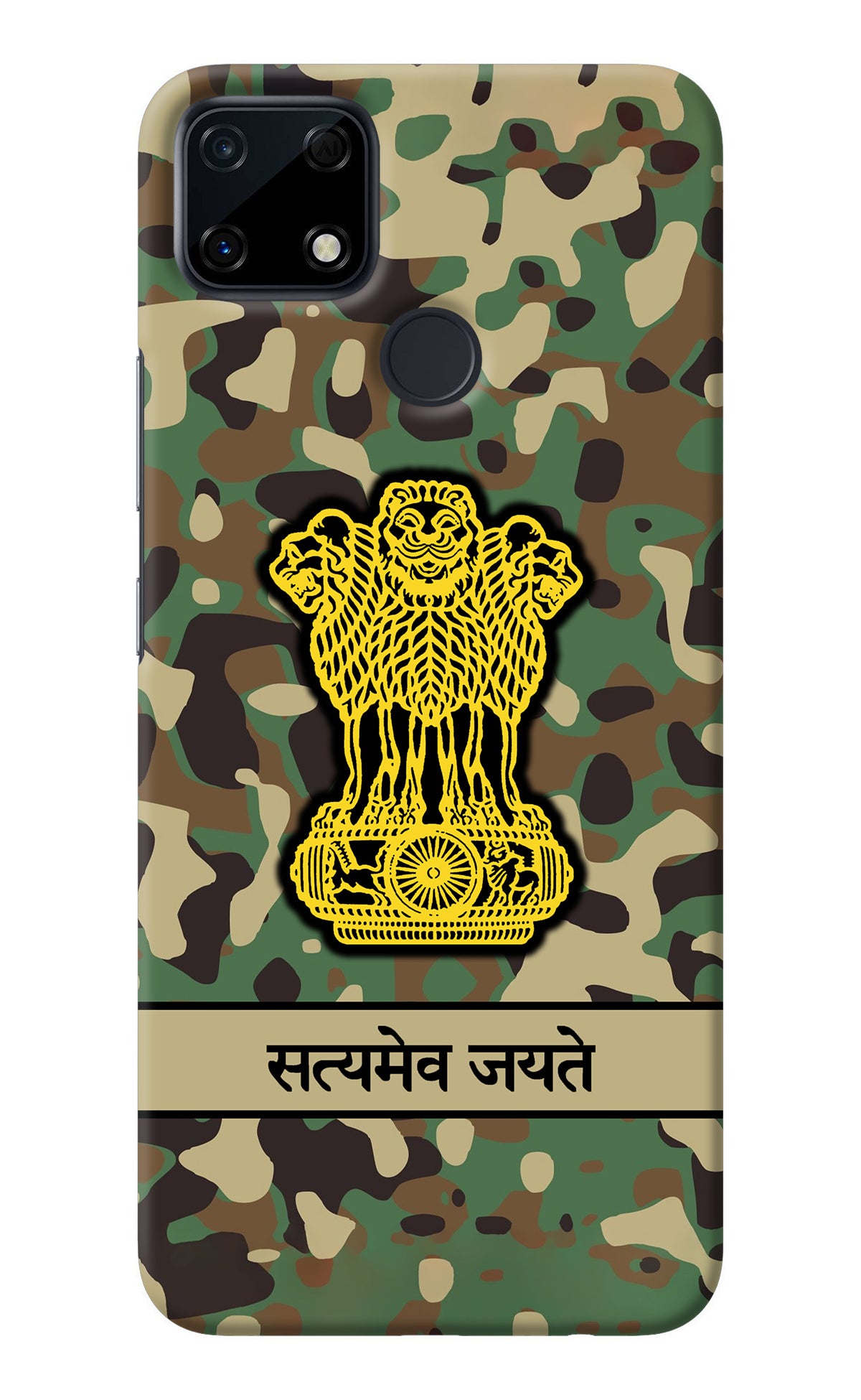 Satyamev Jayate Army Realme Narzo 30A Back Cover