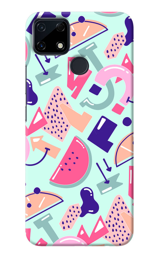 Doodle Pattern Realme Narzo 30A Back Cover
