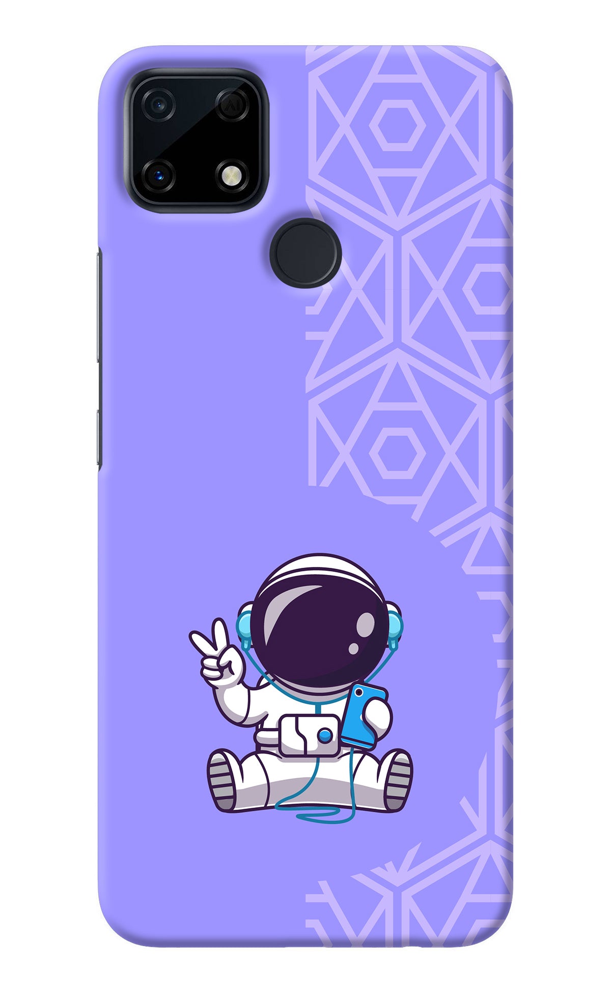 Cute Astronaut Chilling Realme Narzo 30A Back Cover