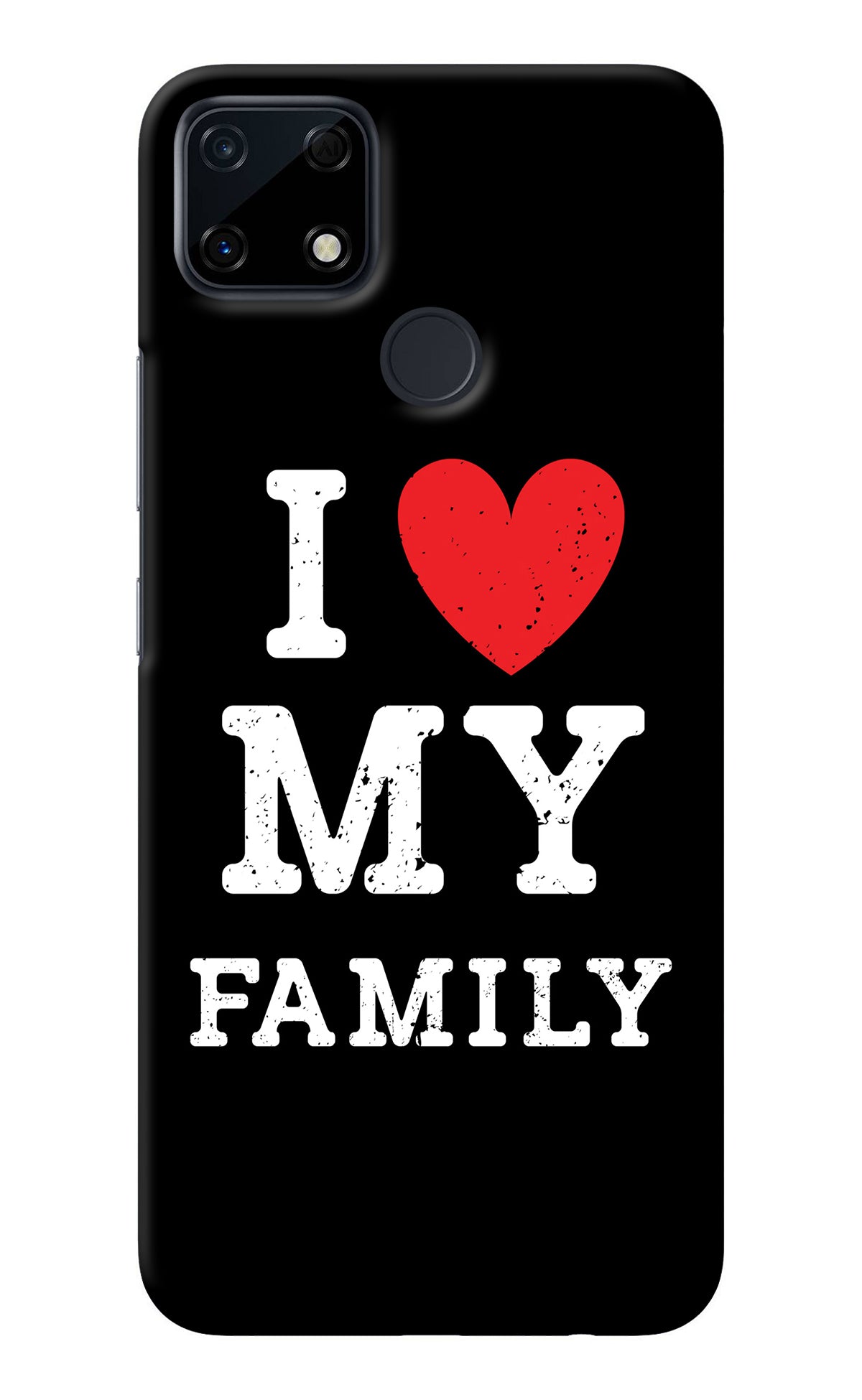 I Love My Family Realme Narzo 30A Back Cover