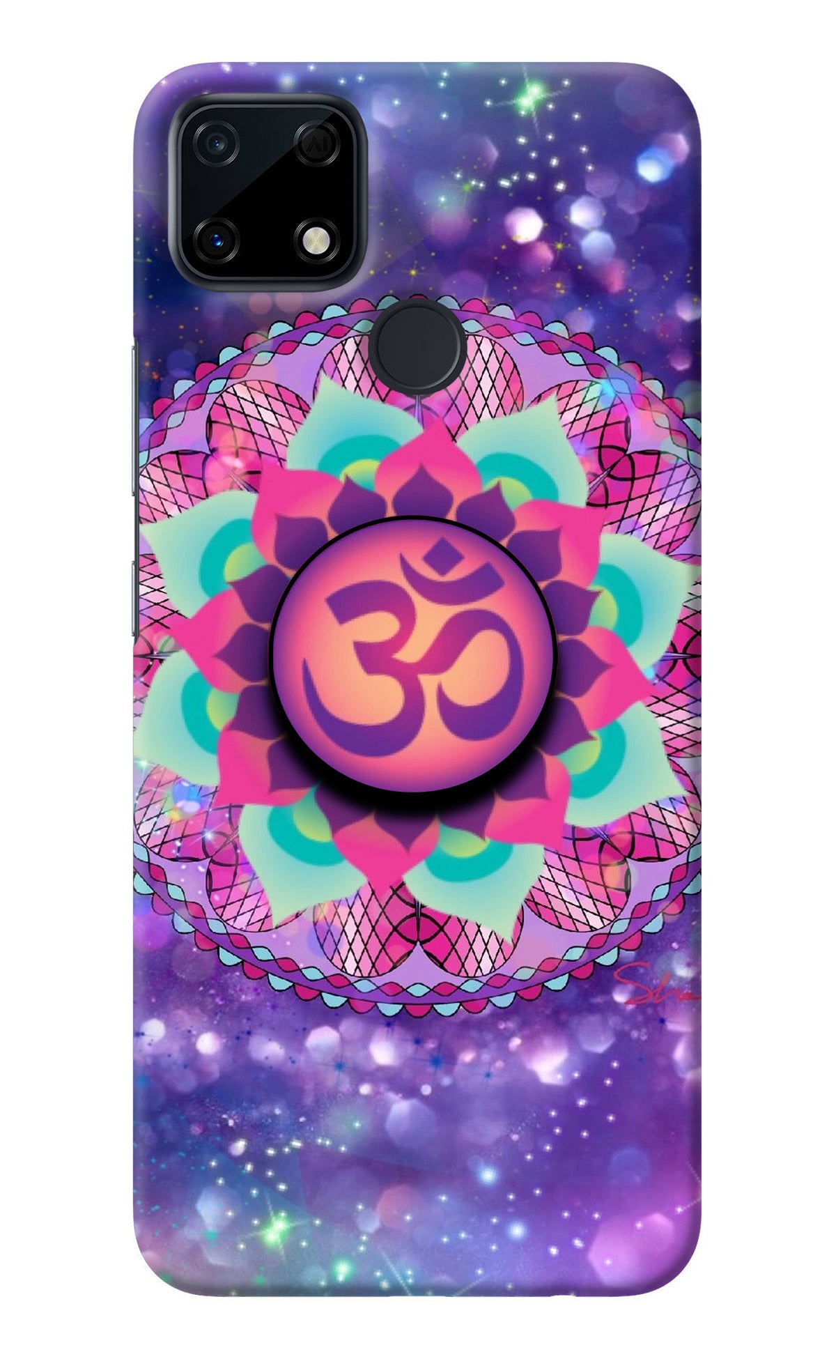 Om Purple Realme Narzo 30A Pop Case