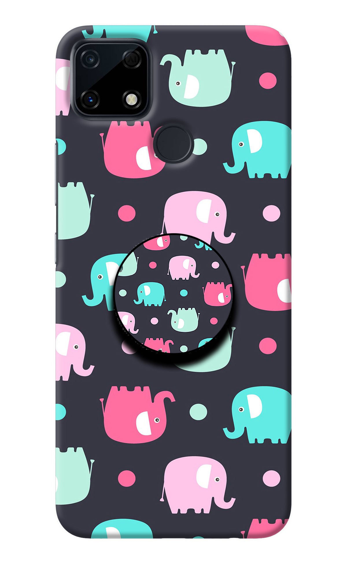 Baby Elephants Realme Narzo 30A Pop Case