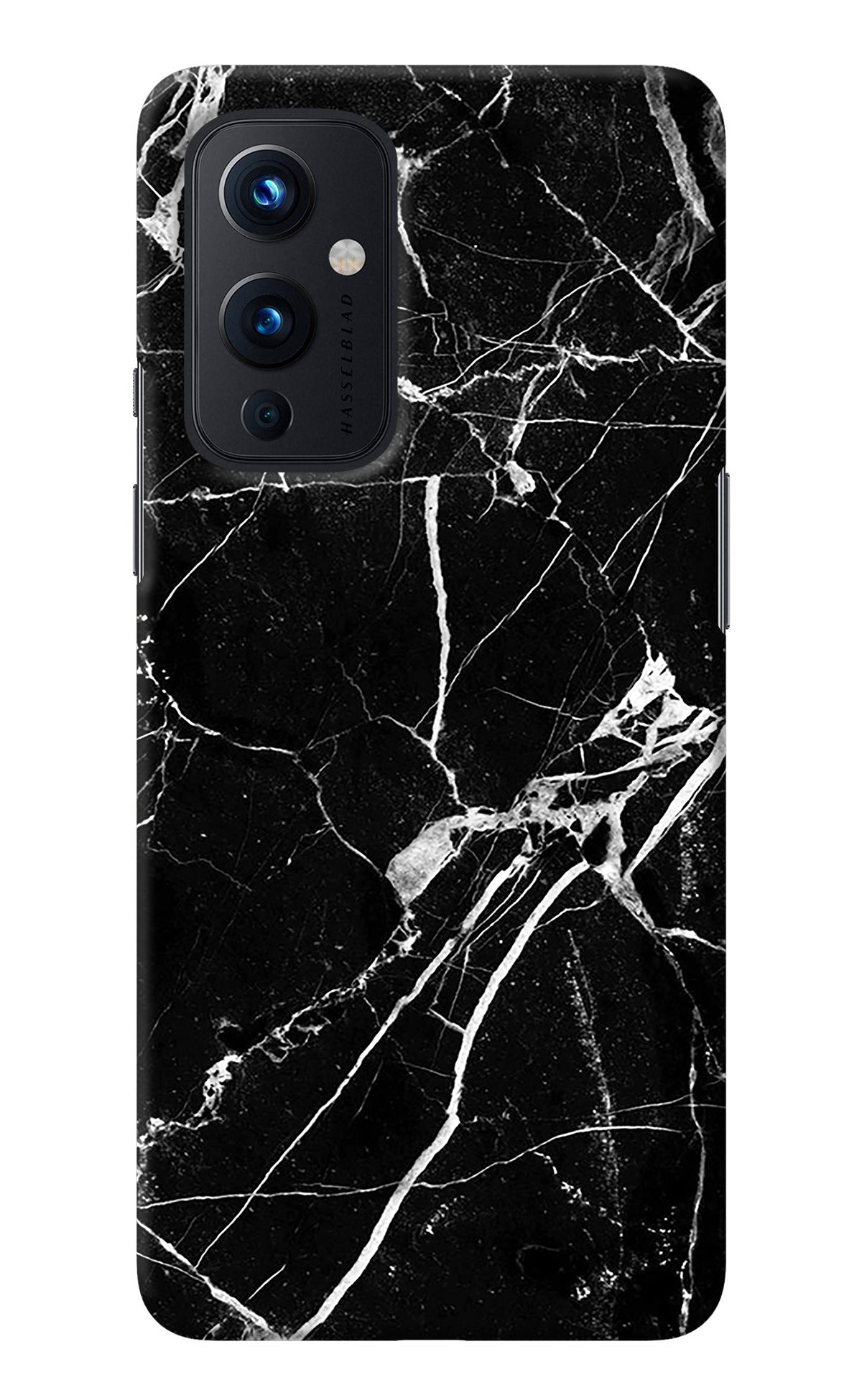 Black Marble Pattern Oneplus 9 Back Cover