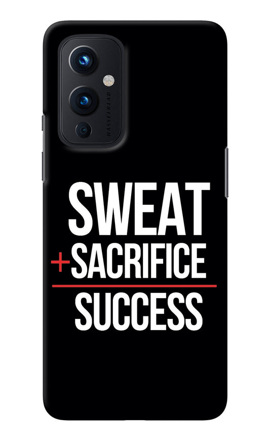 Sweat Sacrifice Success Oneplus 9 Back Cover