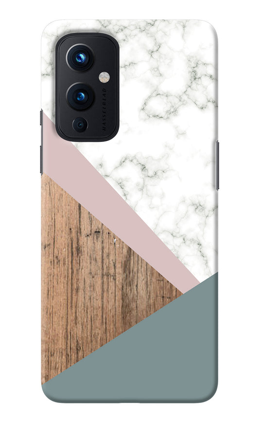 Marble wood Abstract Oneplus 9 Back Cover