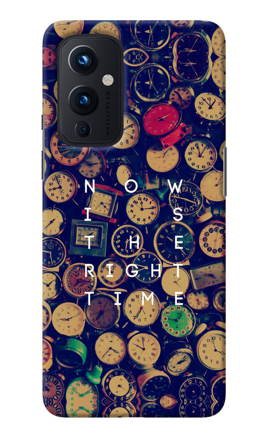 Now is the Right Time Quote Oneplus 9 Back Cover