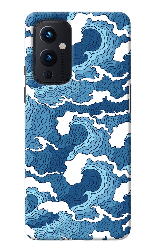 Blue Waves Oneplus 9 Back Cover