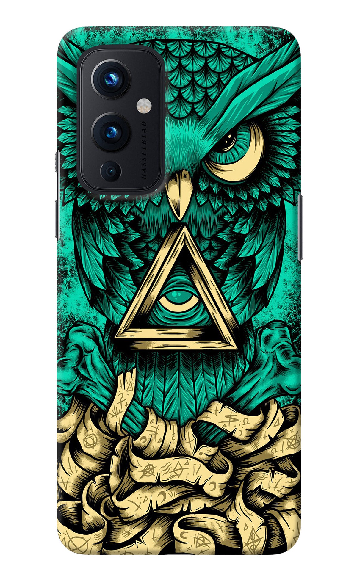 Green Owl Oneplus 9 Back Cover