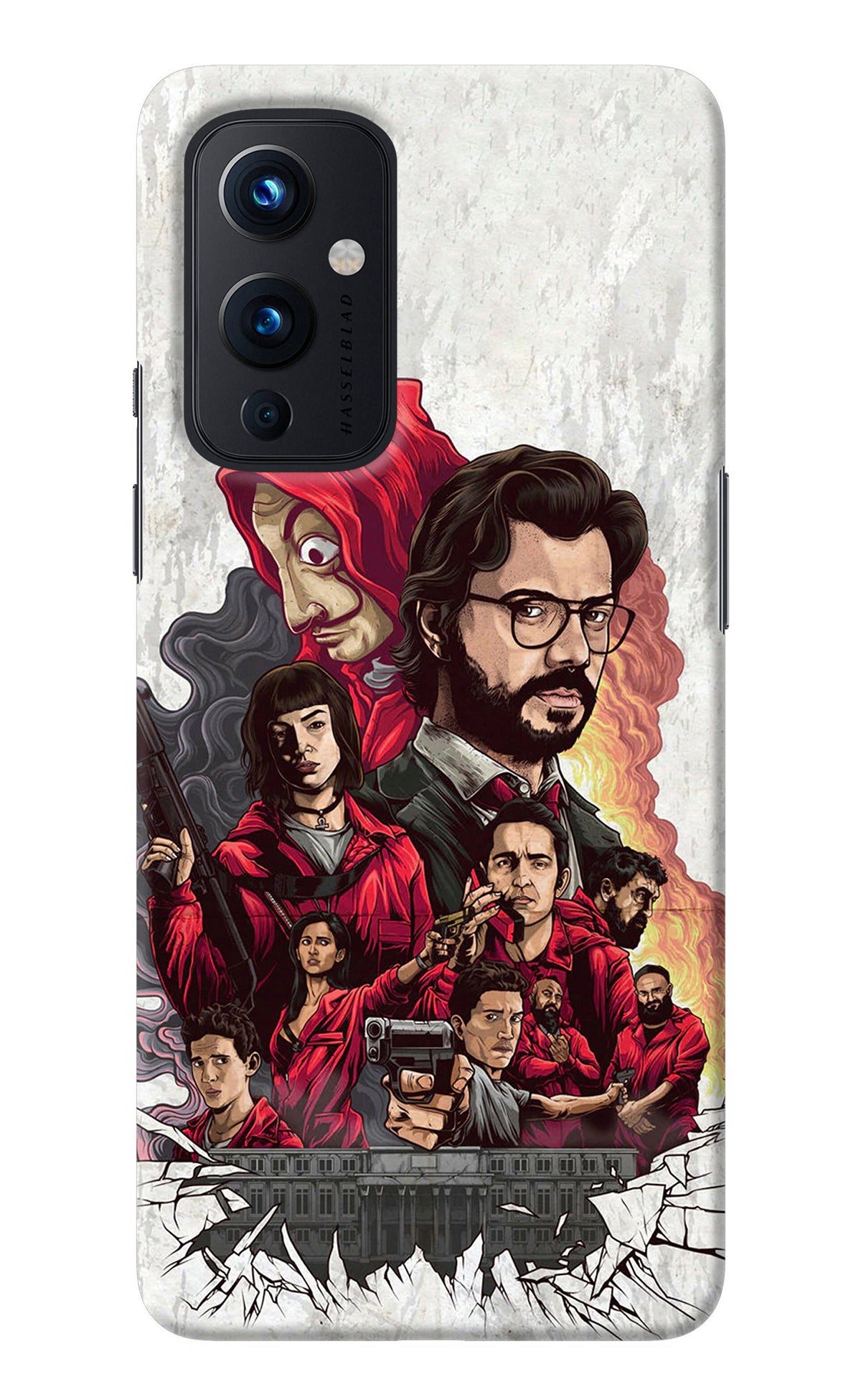 Money Heist Artwork Oneplus 9 Back Cover