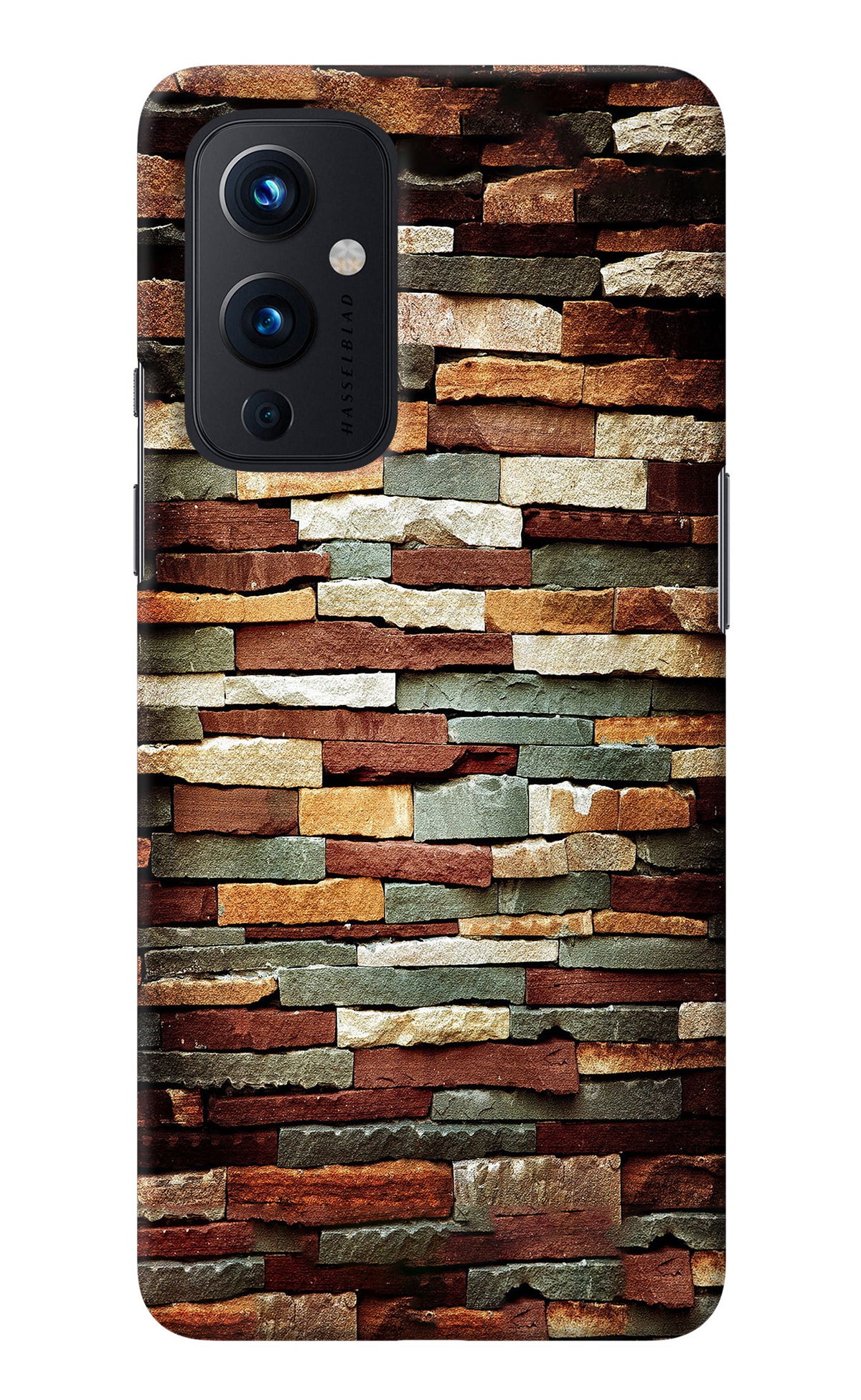 Bricks Pattern Oneplus 9 Back Cover