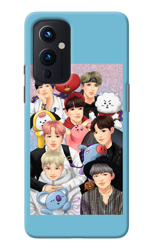 BTS with animals Oneplus 9 Back Cover