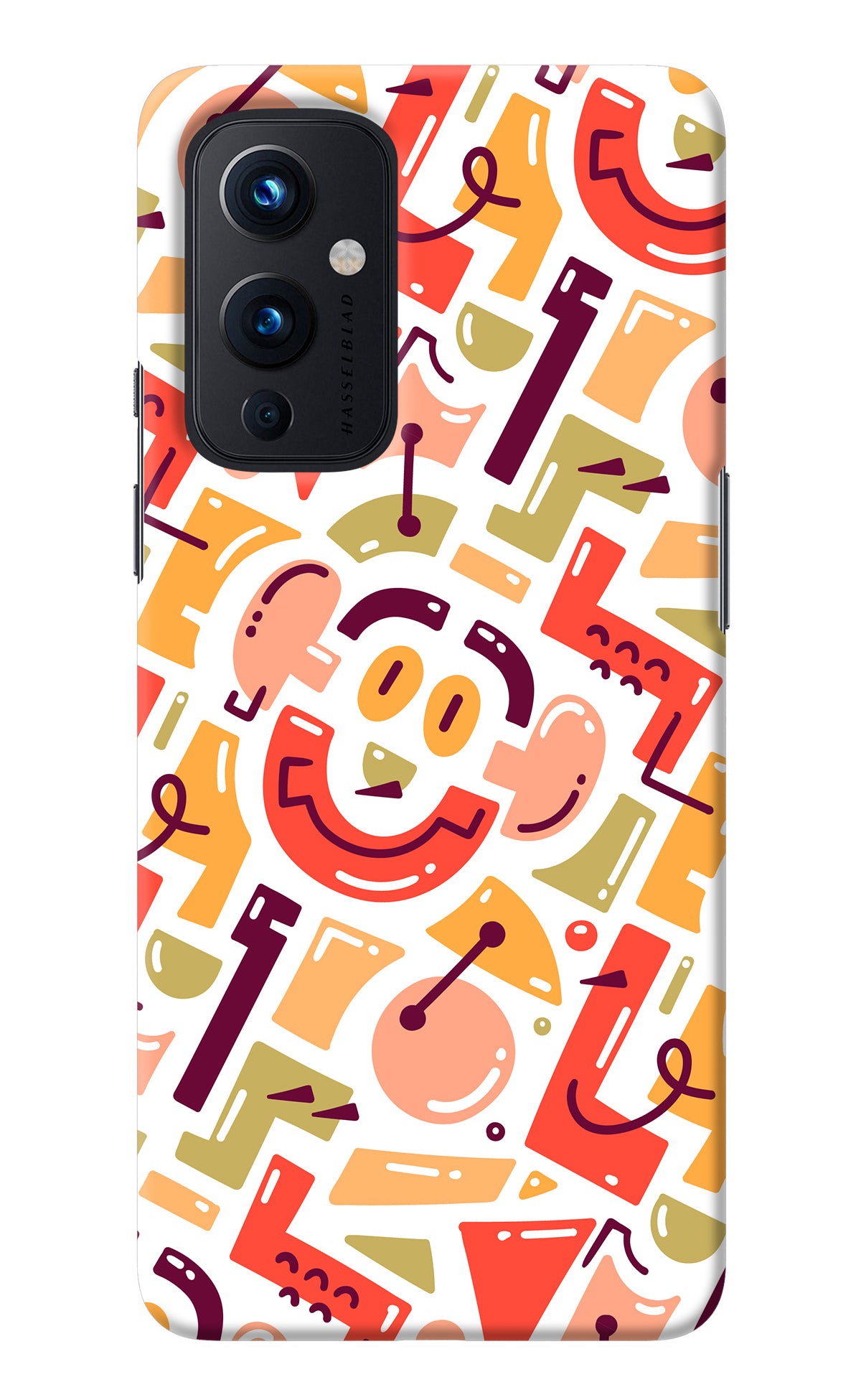 Doodle Pattern Oneplus 9 Back Cover