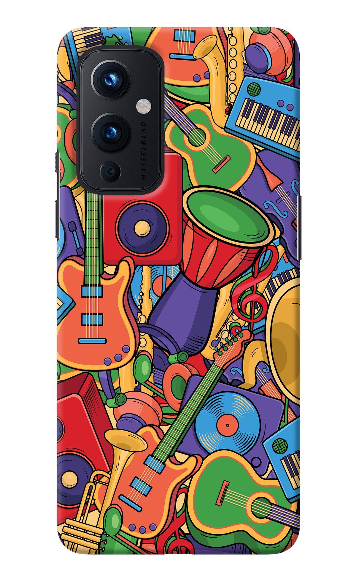 Music Instrument Doodle Oneplus 9 Back Cover