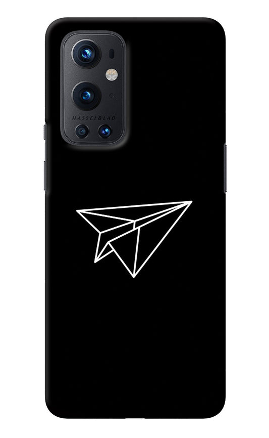 Paper Plane White Oneplus 9 Pro Back Cover