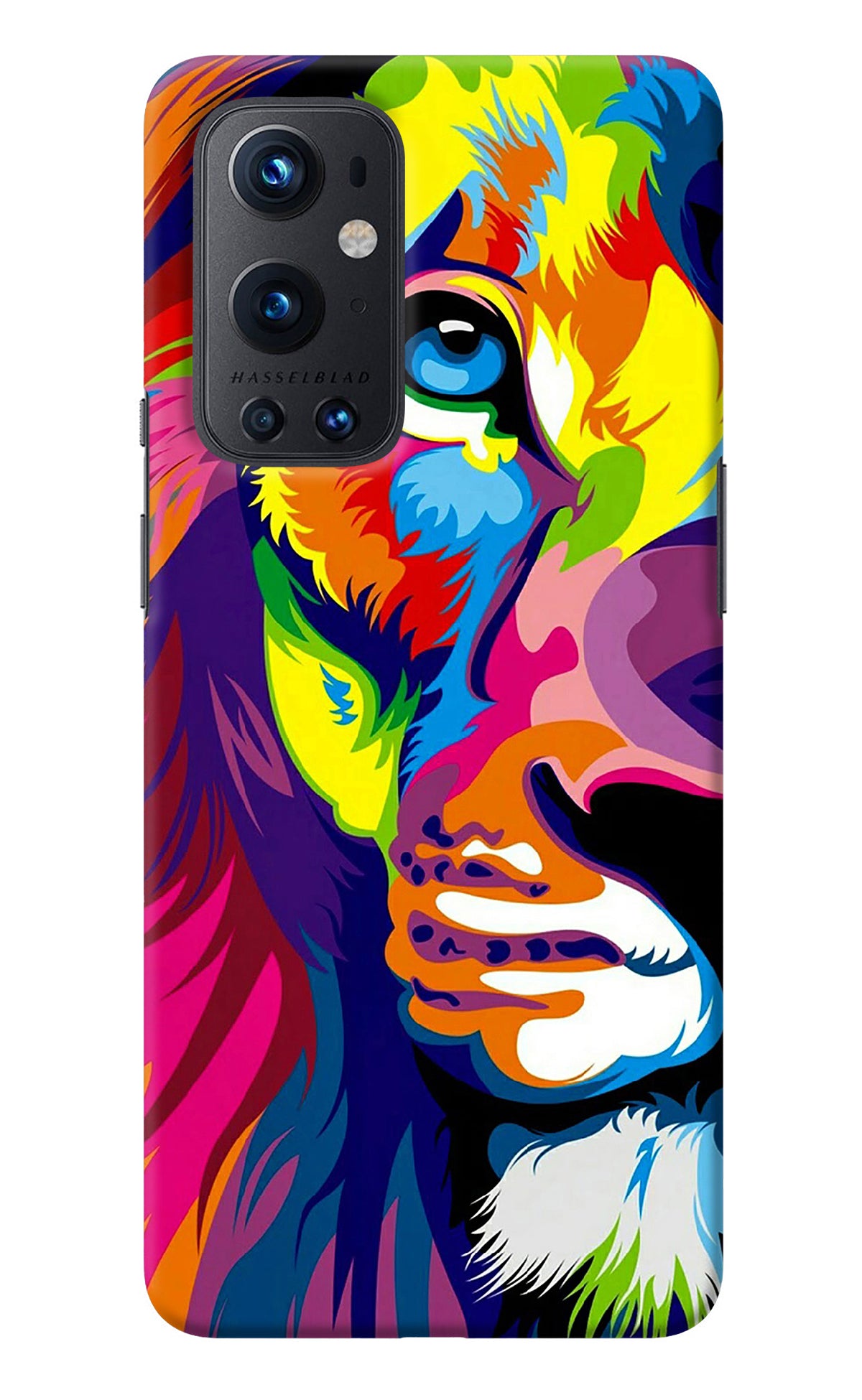 Lion Half Face Oneplus 9 Pro Back Cover