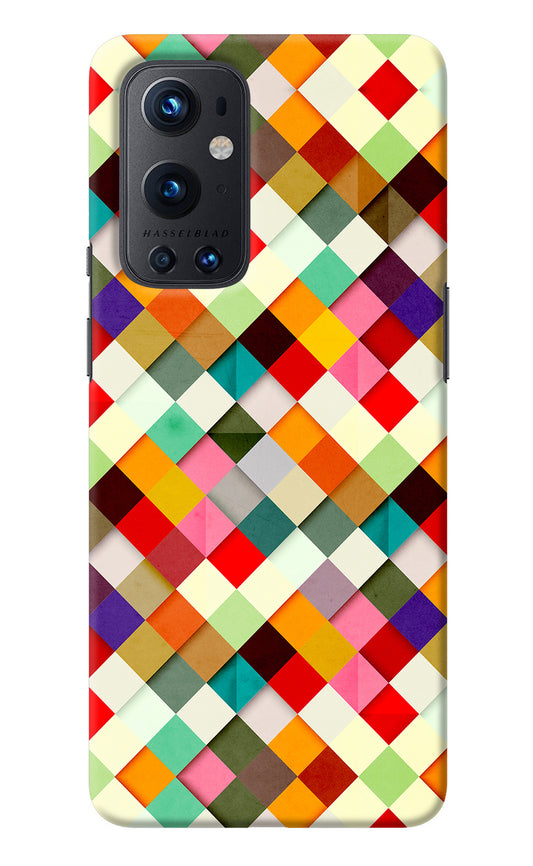 Geometric Abstract Colorful Oneplus 9 Pro Back Cover